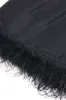 Black 2-Piece Peak Lapel Short Women Prom Suits with Feather sold by Zapaka