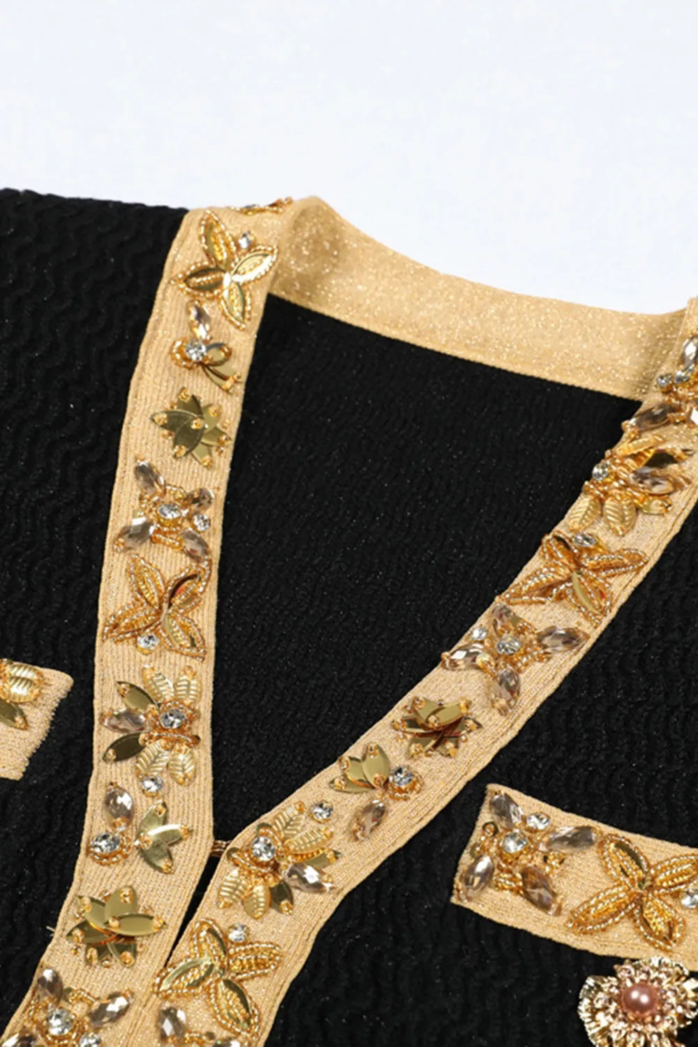 Black 2-Piece Women Suits with Rhinestones sold by Zapaka product image thumbnail 2