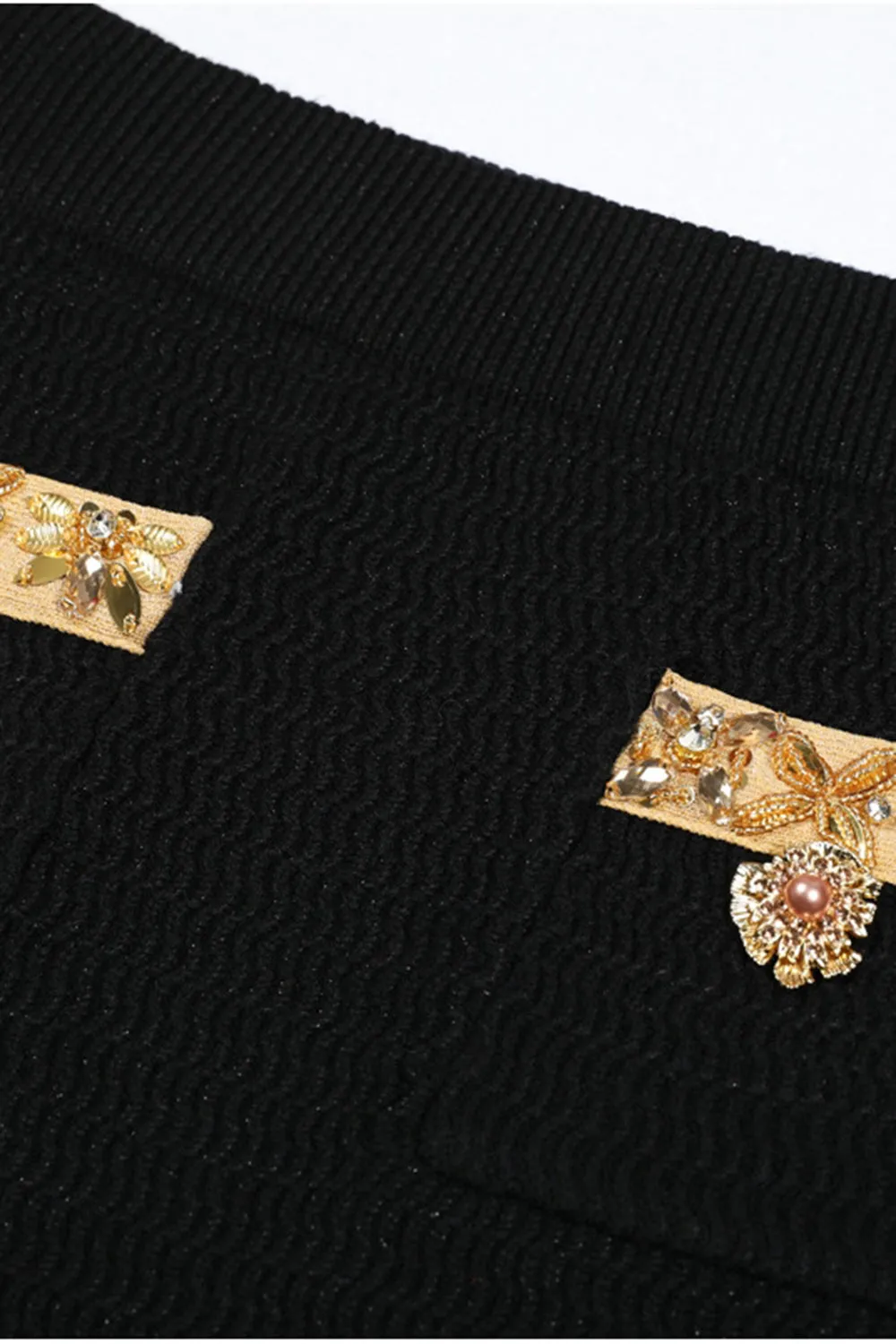 Black 2-Piece Women Suits with Rhinestones sold by Zapaka product image thumbnail 3