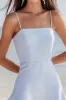 Chiffon A Line Sky Blue Summer Dress sold by Zapaka