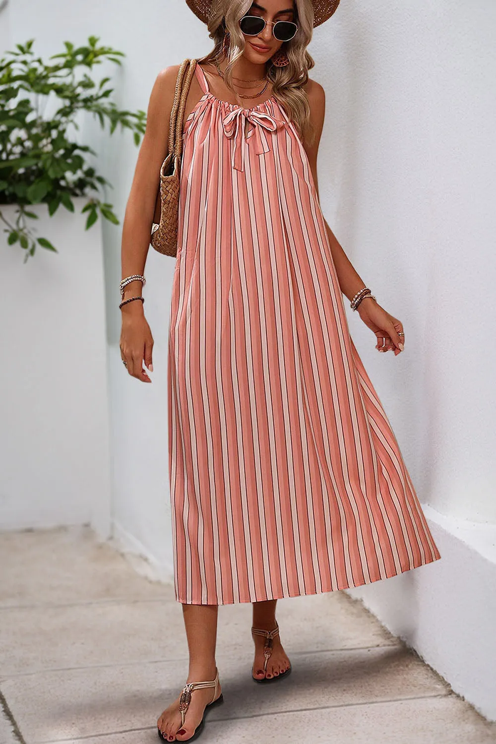 Blush A Line Spaghetti Strapless Summer Dress sold by Zapaka product image thumbnail 4