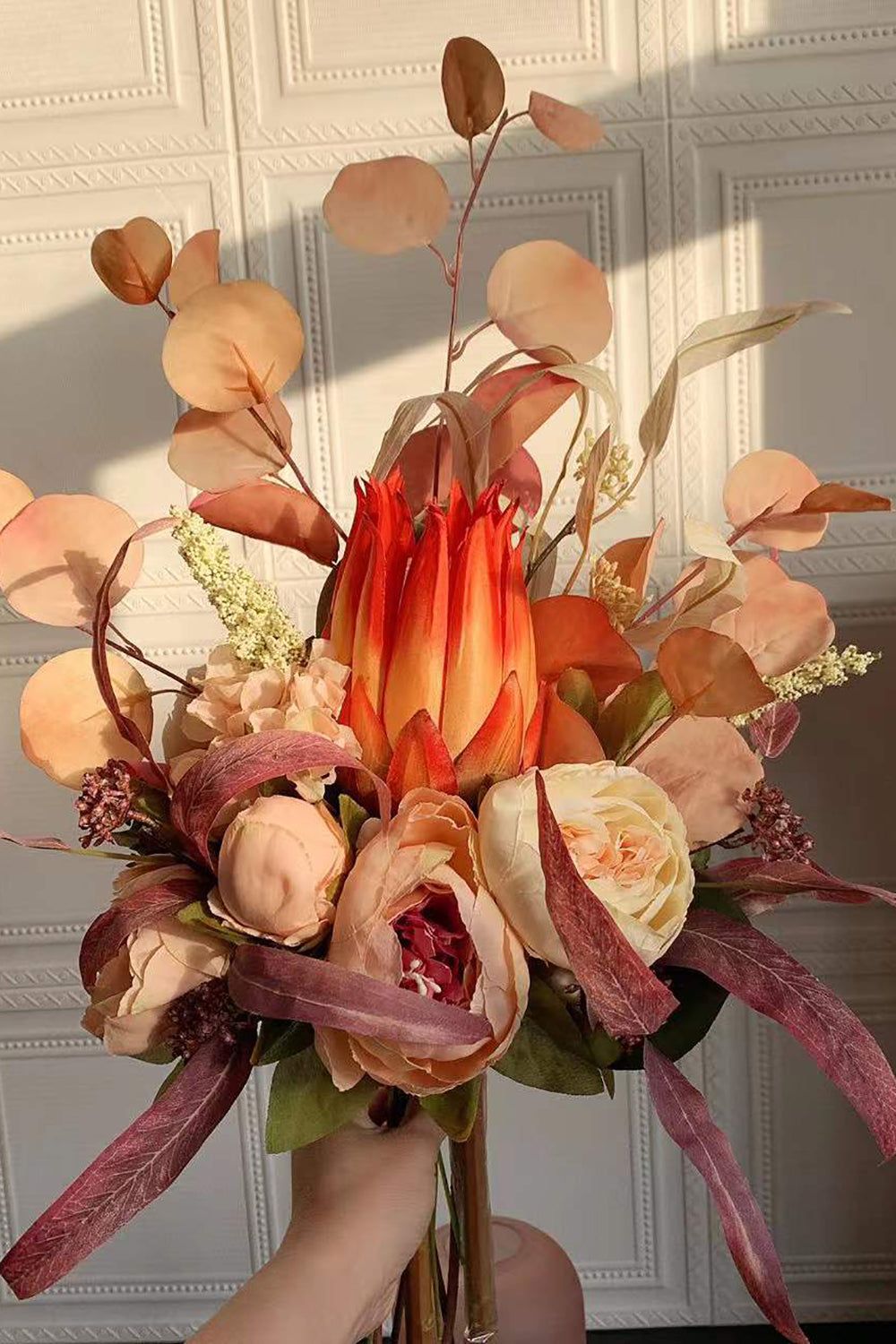 Rust Orange Bridal Bouquet sold by Zapaka product image thumbnail 2