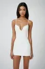 White Bodycon Spaghetti Straps Graduation Dress sold by Zapaka