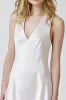 White V Neck A Line Asymmetrical Graduation Dress sold by Zapaka