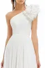 One Shoulder A Line Midi Graduation Dress With 3D Flower sold by Zapaka
