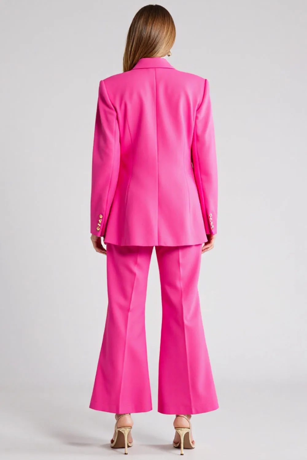 Single Breasted 2 Piece Fuchsia Work Suit sold by Zapaka product image thumbnail 2