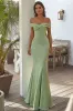 Navy Off the Shoulder Long Formal Dress sold by Zapaka
