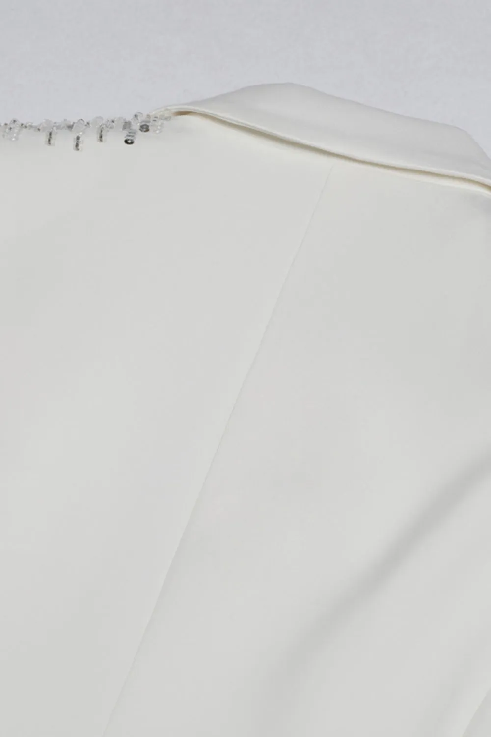 White Peak Lapel Single Breasted Women Prom Blazer with Sequins sold by Zapaka product image thumbnail 5