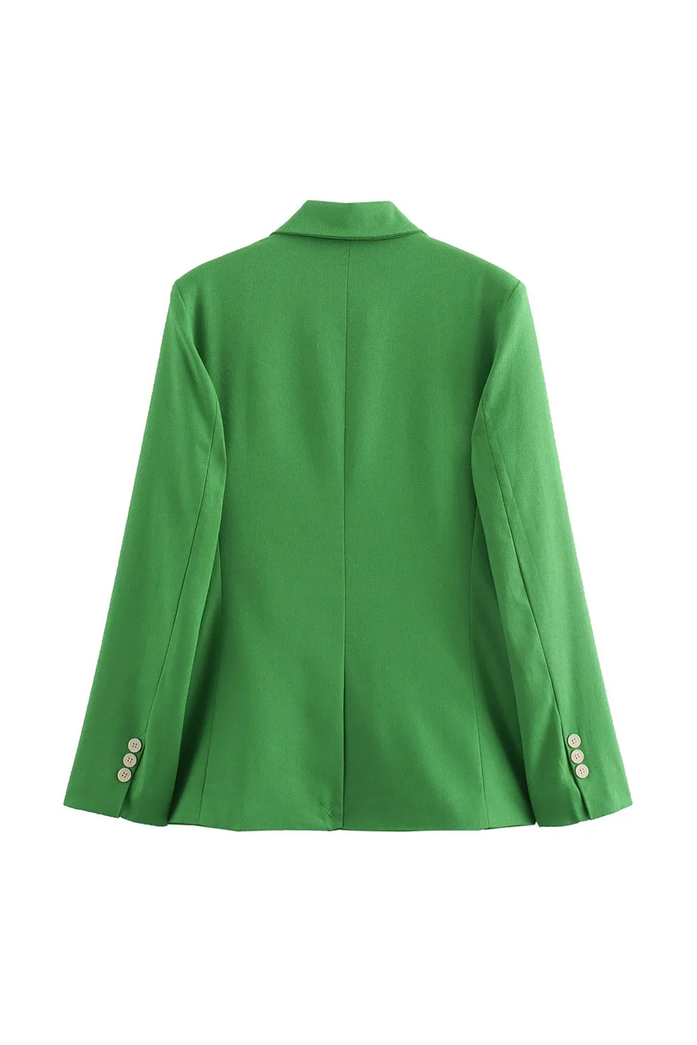 Green 2 Piece Peak Lapel Double Breasted Women Prom Suits sold by Zapaka product image thumbnail 4