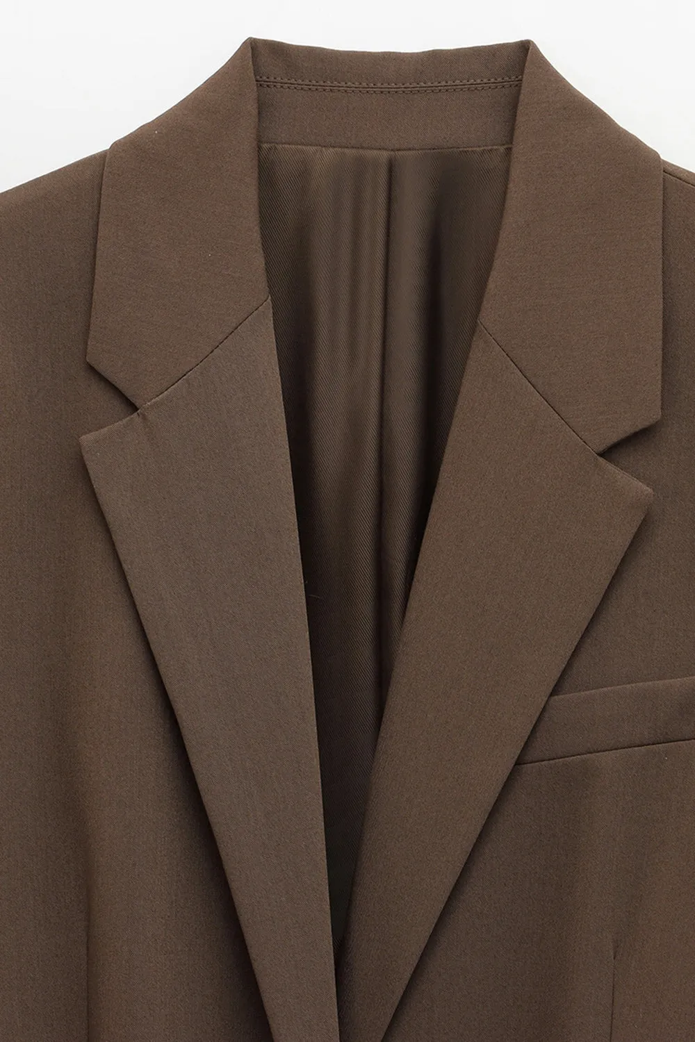 Coffee 2 Piece Notched Lapel Women Prom Suits with Belts sold by Zapaka product image thumbnail 3