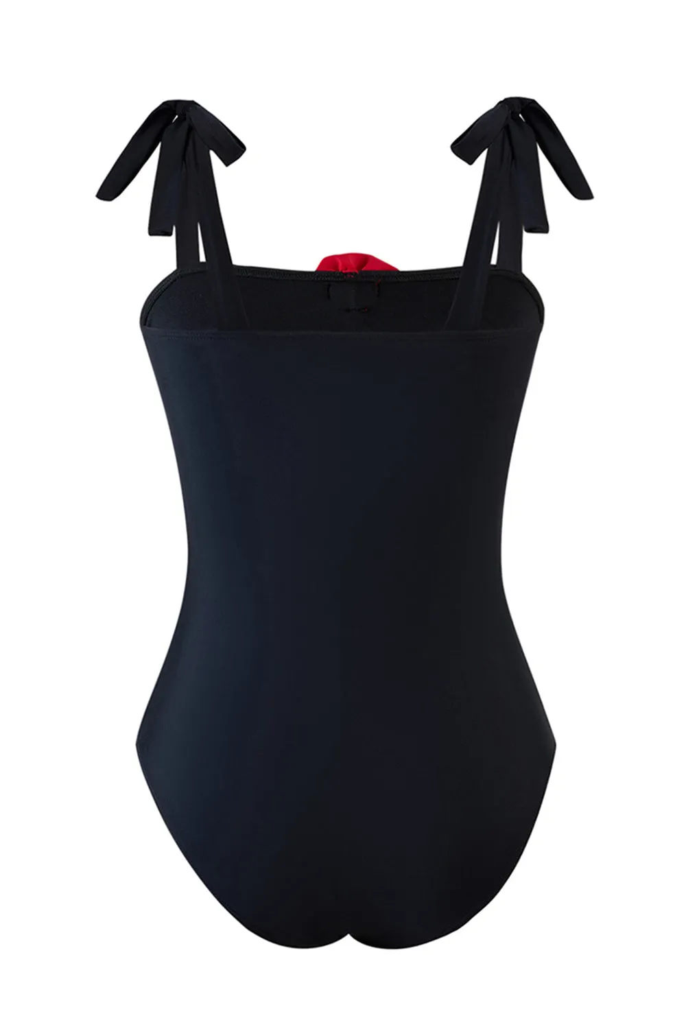 Black 3D Flower One Piece Swimsuit with Cover Up sold by Zapaka product image thumbnail 3