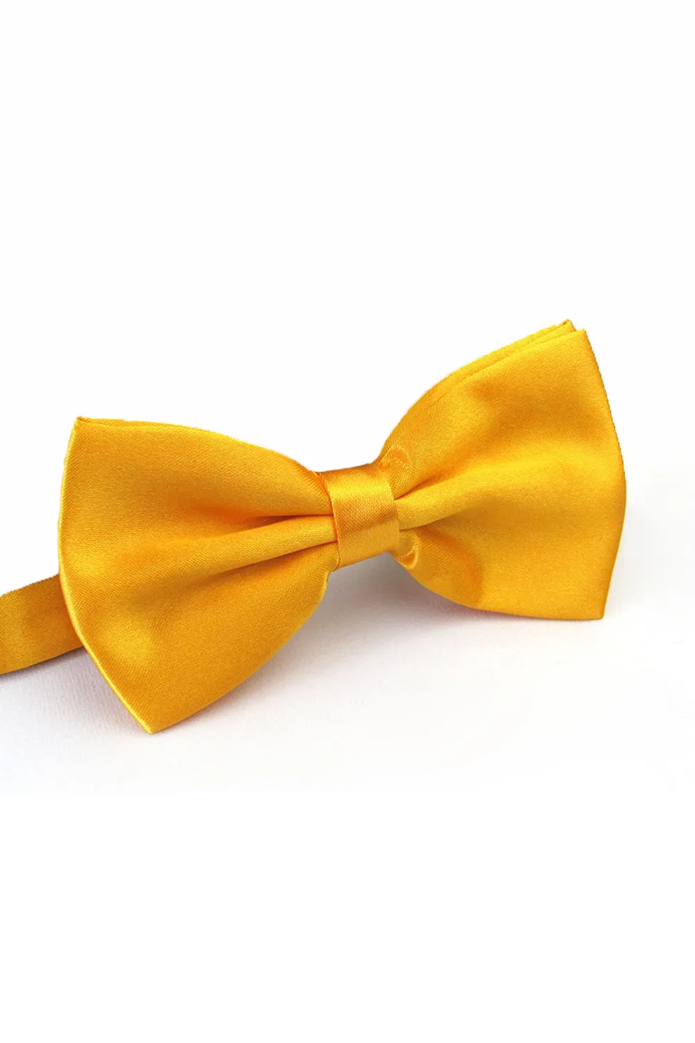 Yellow Satin Bow Ties Formal Tuxedo Bowtie sold by Zapaka