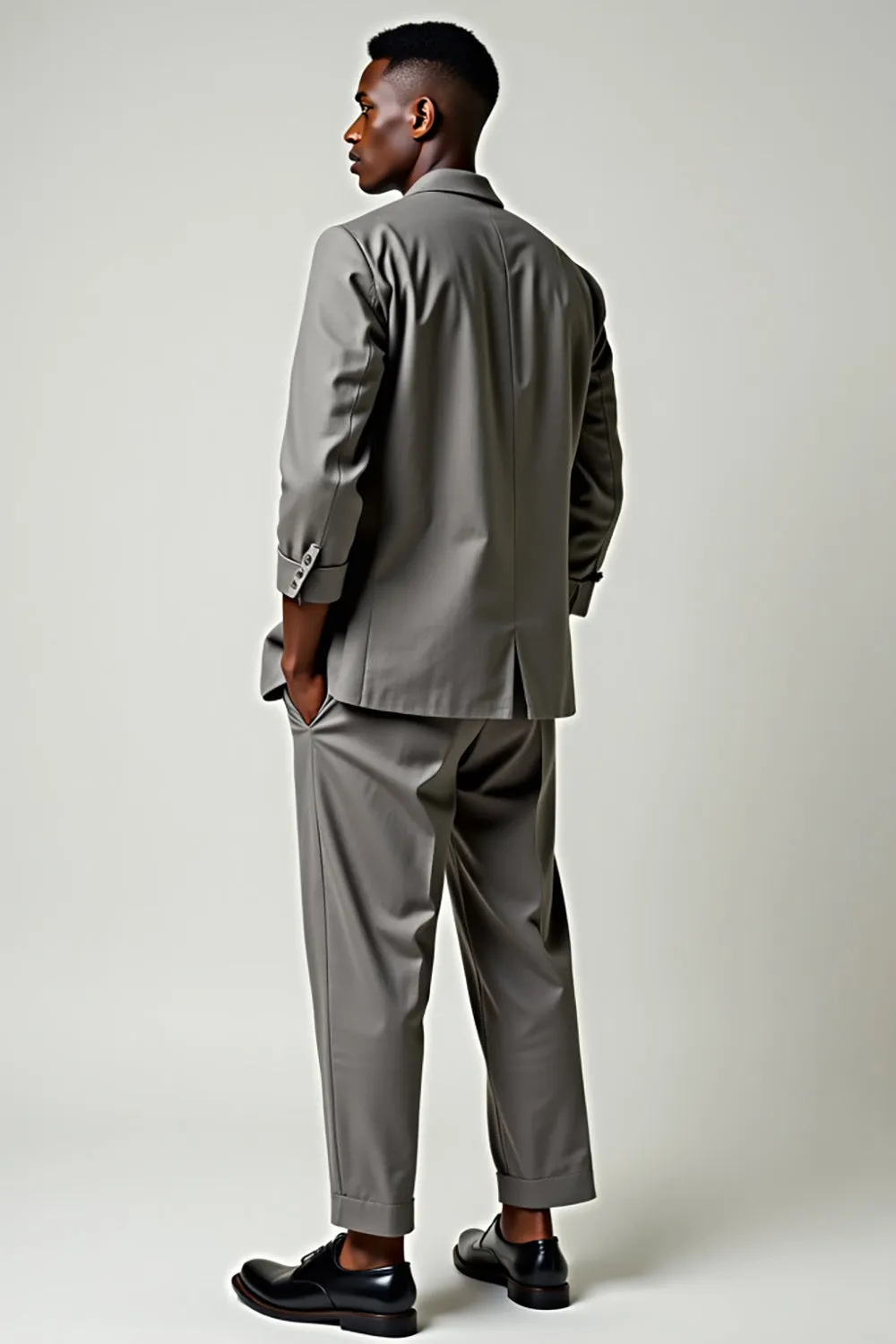 Dark Green Notched Lapel 2 Piece Homecoming Suits sold by Zapaka product image thumbnail 4