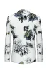 Floral White Slim Fit Notched Lapel Men's Wedding Blazer sold by Zapaka