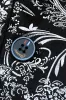 Black Golden Jacquard Shawl Lapel One Button Men's Tuxedo Blazer sold by Zapaka