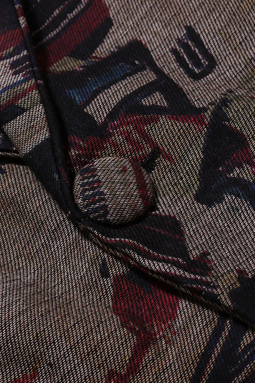 Men's Dark Coffee Notched Lapel Blazer with with Pockets sold by Zapaka product image thumbnail 3