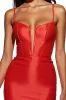 Orange Spaghetti Straps Bodycon Mini Homecoming Dress sold by Zapaka