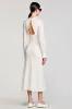 White Cut Out Sheath Long Sleeve Wedding Guest Dress sold by Zapaka