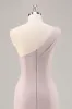 One Shoulder Mermaid Long Khaki Formal Dress sold by Zapaka