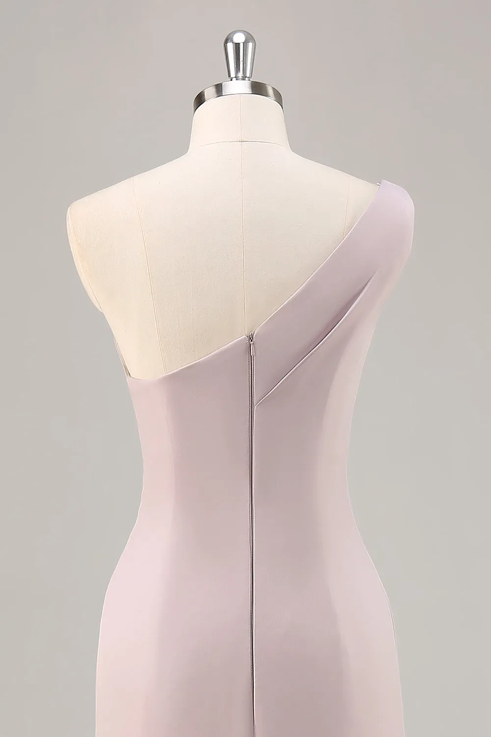 One Shoulder Mermaid Long Khaki Formal Dress sold by Zapaka product image thumbnail 5