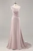 One Shoulder Mermaid Long Khaki Formal Dress sold by Zapaka