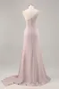 One Shoulder Mermaid Long Khaki Formal Dress sold by Zapaka