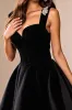 Black A Line Mini Homecoming Dress sold by Zapaka
