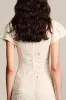 Lace Apricot A Line Wedding Guest Dress sold by Zapaka