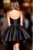 Black Satin Corset Spaghetti Straps A Line Short Homecoming Dress sold by Zapaka