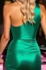 One Shoulder Dark Green Bodycon Beaded Homecoming Dress sold by Zapaka