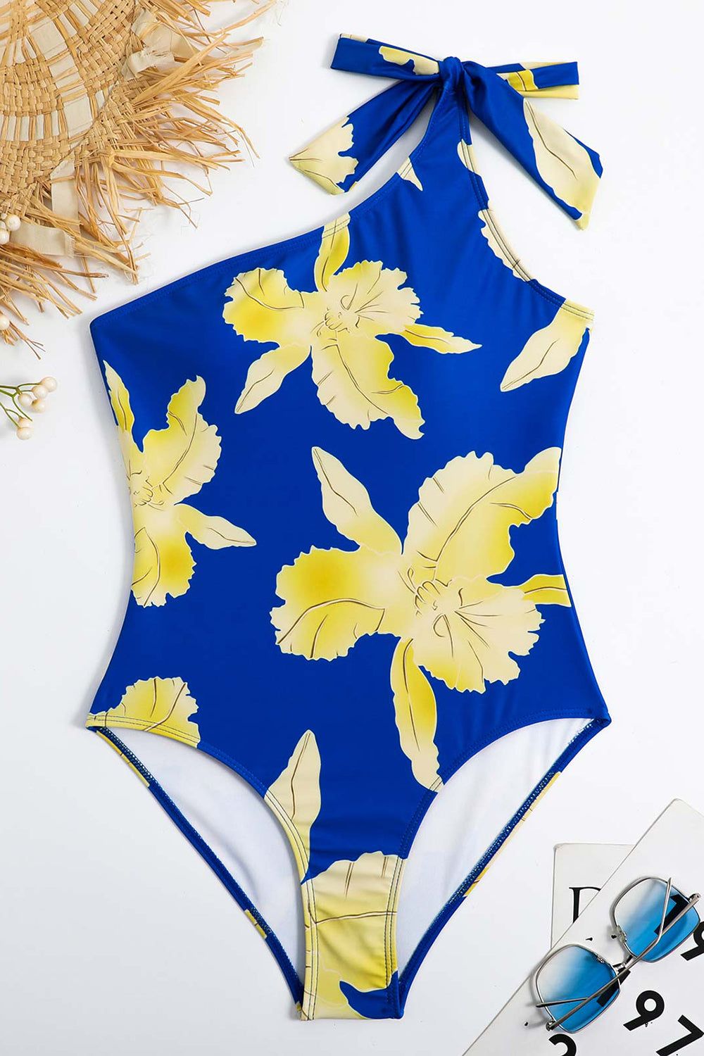 One Shoulder Green Printed High Wait Bikini Wear sold by Zapaka product image thumbnail 8