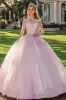 Off the Shoulder Lilac Ball Gown Appliqued Quinceanera Dress sold by Zapaka