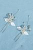 Handmade Rhinestones Pearl Flower Bridal Hair Accessories sold by Zapaka