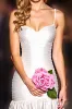 White Bodycon Short Graduation Dress with Ruffles sold by Zapaka
