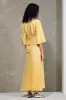 Yellow A Line Lapel Wedding Guest Dress sold by Zapaka