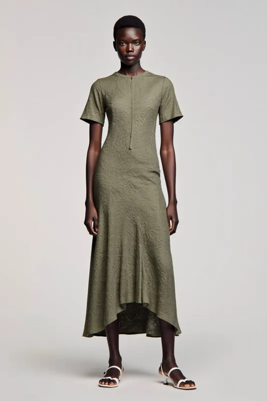 Olive A Line Cut Out Wedding Guest Dress sold by Zapaka