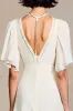 Ivory A Line Chiffon Wedding Guest Dress sold by Zapaka