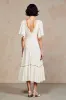 Ivory A Line Chiffon Wedding Guest Dress sold by Zapaka