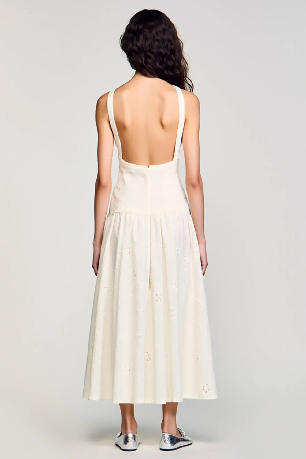 Apricot A Line Floral Wedding Guest Dress sold by Zapaka product image thumbnail 2