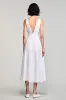White V-Neck A Line Wedding Guest Dress sold by Zapaka