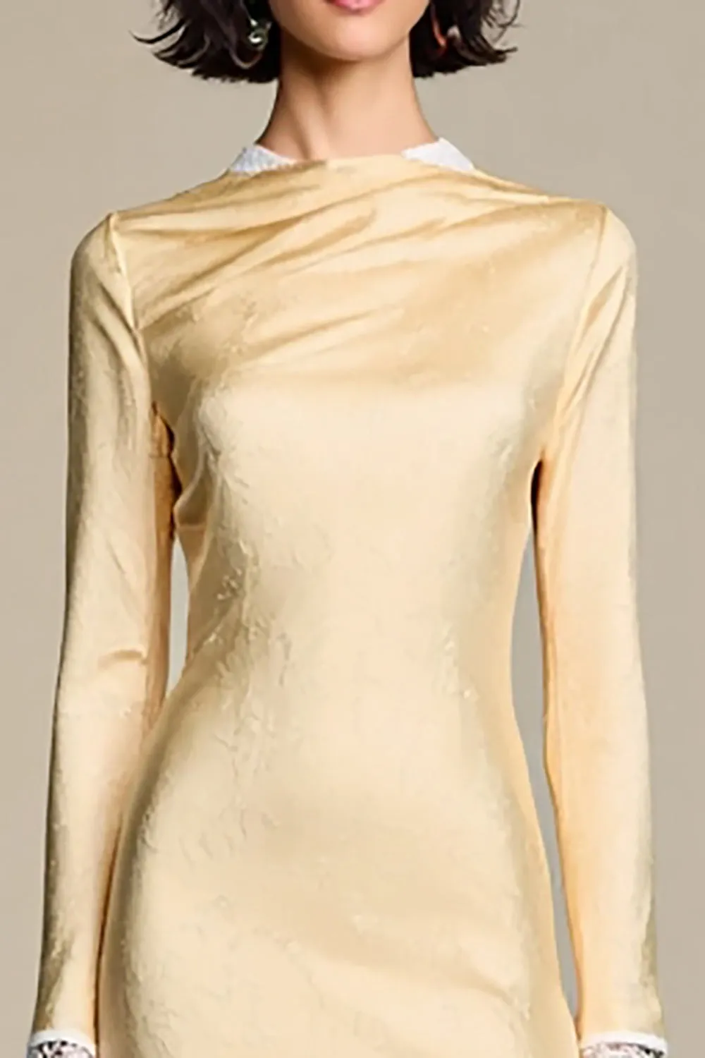 Champgane Bodycon Long Sleeves Wedding Guest Dres sold by Zapaka product image thumbnail 3