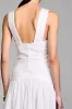 White A Line Midi Wedding Guest Dress sold by Zapaka