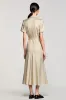 Shawl Lapel A Line Two Piece Grey Wedding Guest Dress sold by Zapaka