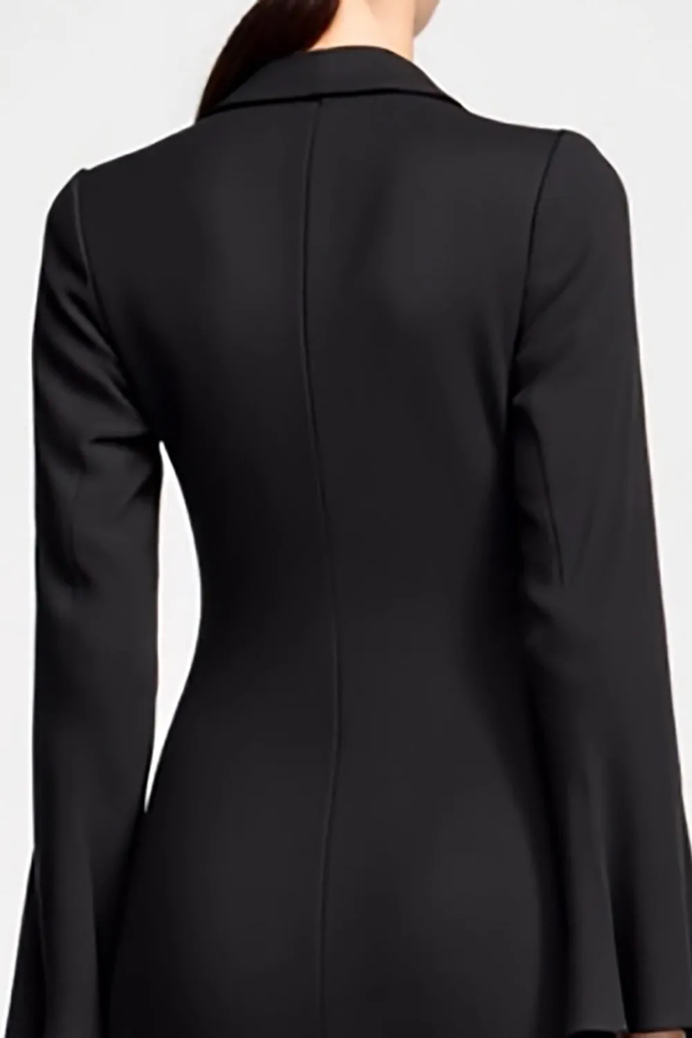 Lace Chiffon Black Sheah Wedding Guest Dress sold by Zapaka product image thumbnail 4