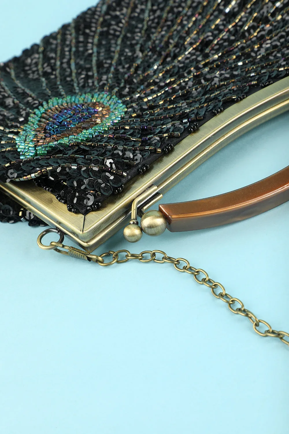 Black Beaded Evening Bag sold by Zapaka product image thumbnail 5