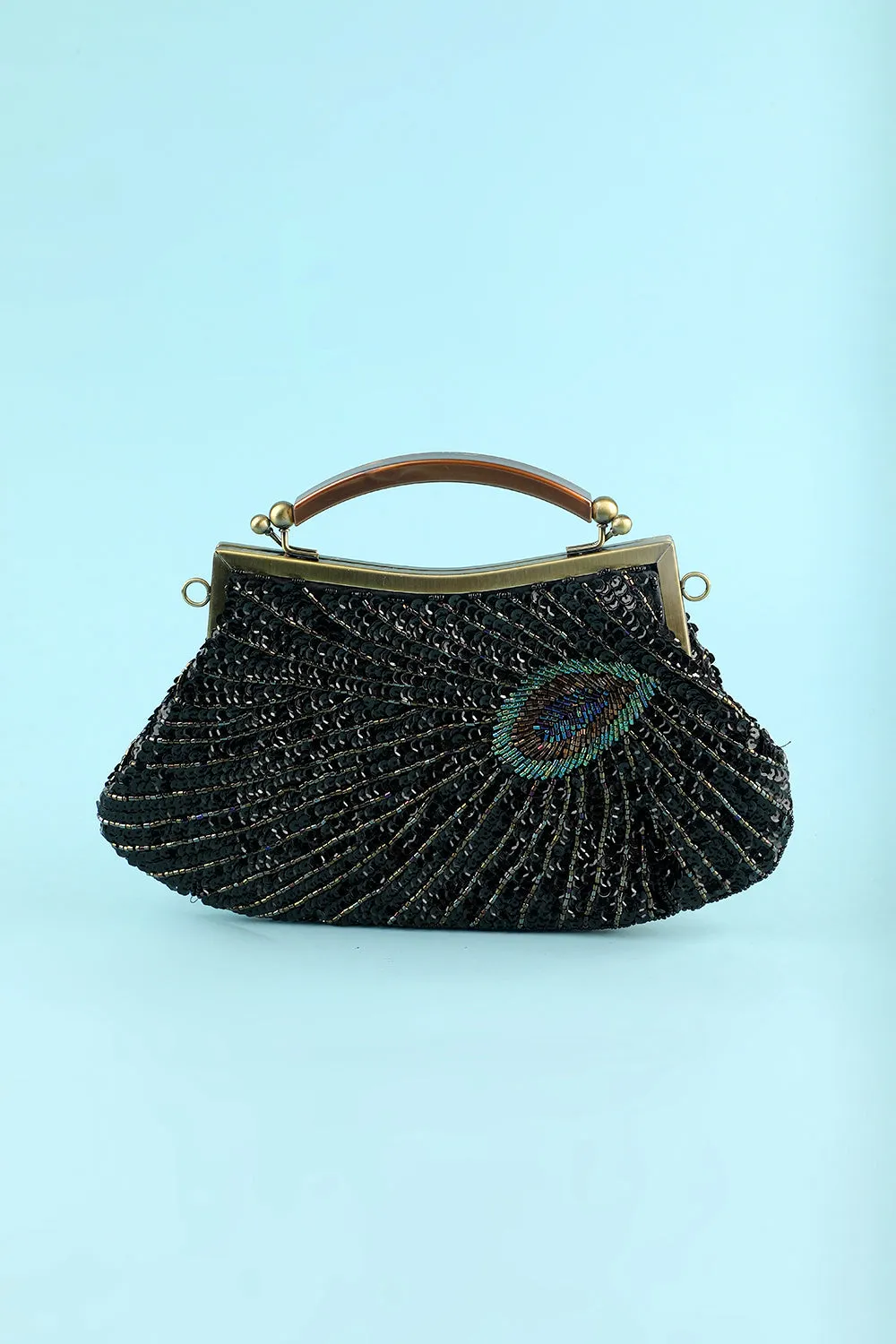 Black Beaded Evening Bag sold by Zapaka product image thumbnail 2