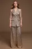 Sparkly Golden 2 Piece Sequins Holiday Suits sold by Zapaka