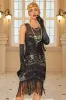 Sparkly Apricot Fringed Bodycon Short 1920s Dress with Sequins sold by Zapaka
