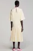 Ivory Cotton Flower Wedding Guest Dress sold by Zapaka