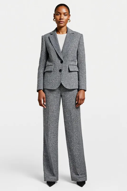 Grey 2 Piece Notched Lapel Women Suits sold by Zapaka